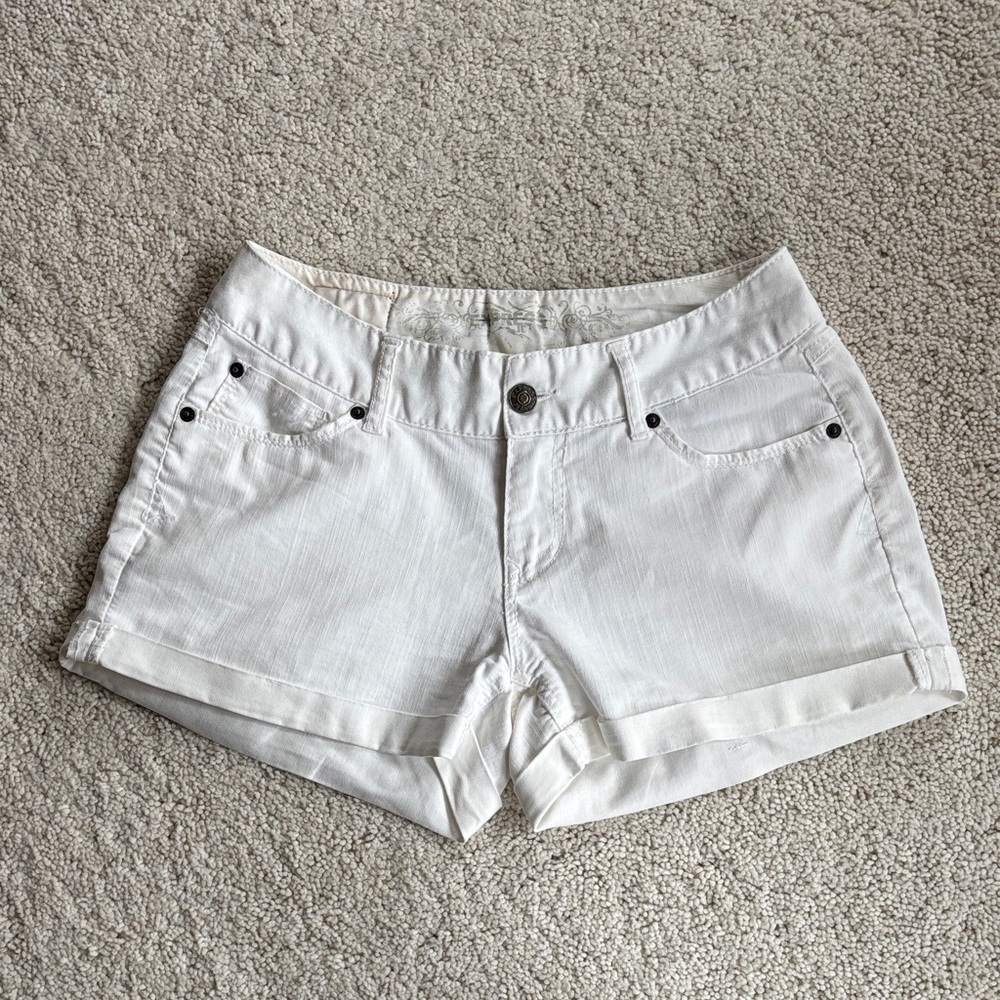Express Women's White Denim Shorts